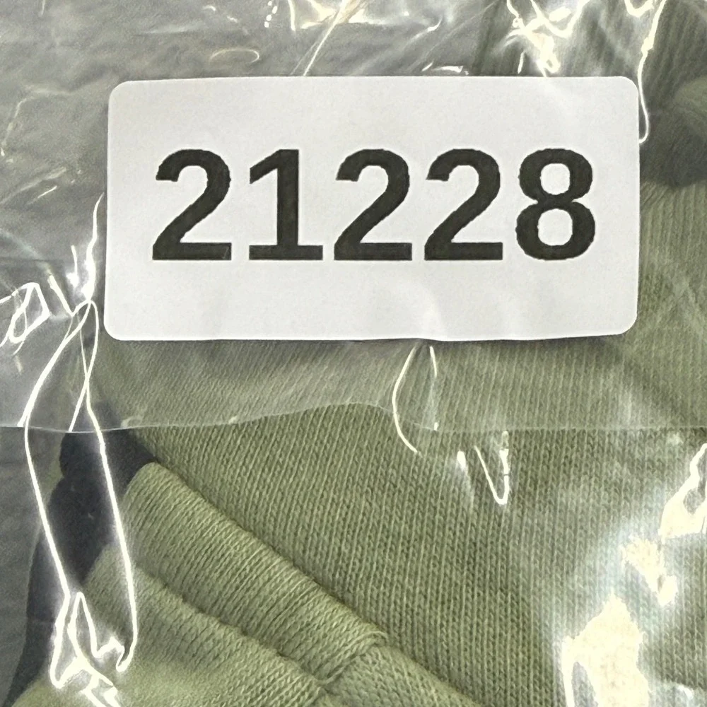 Adidas Hoodie Mens Medium Green Essentials Fleece 3 Stripe Full Zip Sweatshirt